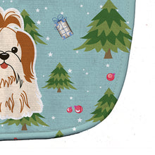 Load image into Gallery viewer, Christmas Shih Tzu Red White Baby Bib BB4747BIB
