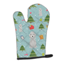 Load image into Gallery viewer, Christmas Bedlington Terrier Blue Oven Mitt BB4750OVMT