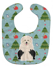 Load image into Gallery viewer, Christmas Old English Sheepdog Baby Bib BB4756BIB