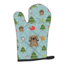 Load image into Gallery viewer, Christmas Pekingnese Tan Oven Mitt BB4762OVMT