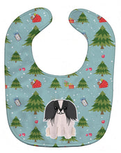 Load image into Gallery viewer, Christmas Pekingnese Black White Baby Bib BB4765BIB