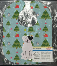 Load image into Gallery viewer, Christmas White Boxer Cooper Baby Bib BB4774BIB