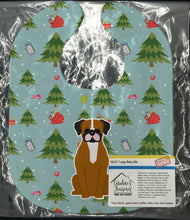 Load image into Gallery viewer, Christmas Flashy Fawn Boxer Baby Bib BB4776BIB
