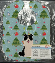 Load image into Gallery viewer, Christmas Border Collie Black White Baby Bib BB4778BIB