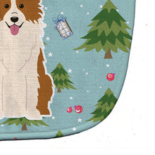 Load image into Gallery viewer, Christmas Border Collie Red White Baby Bib BB4779BIB
