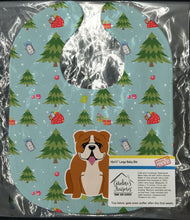 Load image into Gallery viewer, Christmas English Bulldog Red White Baby Bib BB4780BIB