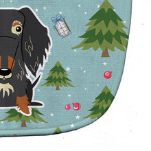Load image into Gallery viewer, Christmas Wire Haired Dachshund Dapple Baby Bib BB4788BIB