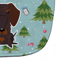 Load image into Gallery viewer, Christmas Wire Haired Dachshund Chocolate Baby Bib BB4789BIB