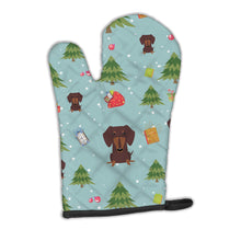 Load image into Gallery viewer, Christmas Dachshund Chocolate Oven Mitt BB4791OVMT