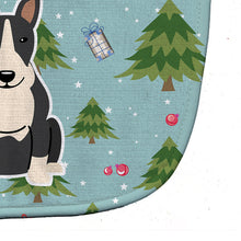 Load image into Gallery viewer, Christmas Bull Terrier Black White Baby Bib BB4793BIB