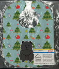 Load image into Gallery viewer, Christmas Chow Chow Black Baby Bib BB4803BIB