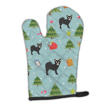 Load image into Gallery viewer, Christmas Longhair Black Chihuahua Oven Mitt BB4922OVMT