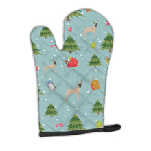 Load image into Gallery viewer, Christmas Fawn Cropped Great Dane Oven Mitt BB4952OVMT
