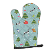 Load image into Gallery viewer, Christmas Harlequin Cropped Great Dane Oven Mitt BB4954OVMT
