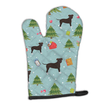 Load image into Gallery viewer, Christmas Brindle Staffordshire Bull Terrier Oven Mitt BB4985OVMT