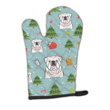 Load image into Gallery viewer, Christmas White English Bulldog  Oven Mitt BB5009OVMT