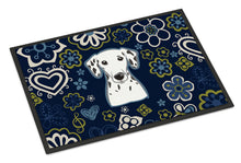 Load image into Gallery viewer, Blue Flowers Dalmatian Doormat - 24x36 Decorative Floor Mat – Indoor/Outdoor Rug with Artistic Flair BB5061JMAT