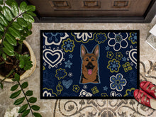 Load image into Gallery viewer, Blue Flowers German Shepherd Doormat - 24x36 Decorative Floor Mat – Indoor/Outdoor Rug with Artistic Flair BB5062JMAT