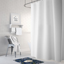 Load image into Gallery viewer, Blue Flowers Longhair Creme Dachshund Machine Washable Memory Foam Mat BB5063RUG