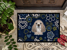 Load image into Gallery viewer, Blue Flowers Cocker Spaniel Doormat - 24x36 Decorative Floor Mat – Indoor/Outdoor Rug with Artistic Flair BB5067JMAT
