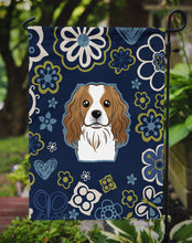 Load image into Gallery viewer, Blue Flowers Cavalier Spaniel Garden Flag - Outdoor Decorative Yard Flag BB5075GF