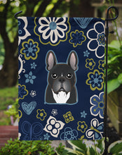 Load image into Gallery viewer, Blue Flowers French Bulldog Garden Flag - Outdoor Decorative Yard Flag BB5078GF