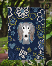 Load image into Gallery viewer, Blue Flowers Saluki Garden Flag - Outdoor Decorative Yard Flag