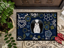 Load image into Gallery viewer, Blue Flowers Japanese Chin Doormat - 24x36 Decorative Floor Mat – Indoor/Outdoor Rug with Artistic Flair BB5081JMAT