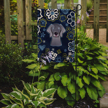 Load image into Gallery viewer, Blue Flowers Weimaraner Garden Flag - Outdoor Decorative Yard Flag BB5082GF