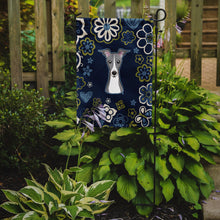 Load image into Gallery viewer, Blue Flowers Italian Greyhound Garden Flag - Outdoor Decorative Yard Flag BB5087GF