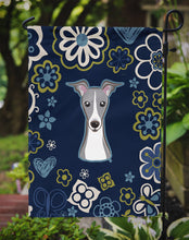 Load image into Gallery viewer, Blue Flowers Italian Greyhound Garden Flag - Outdoor Decorative Yard Flag BB5087GF