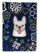 Load image into Gallery viewer, Blue Flowers French Bulldog Garden Flag - Outdoor Decorative Yard Flag
