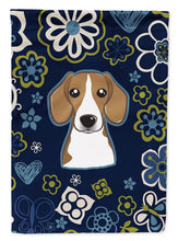Load image into Gallery viewer, Blue Flowers Beagle Garden Flag - Outdoor Decorative Yard Flag BB5090GF