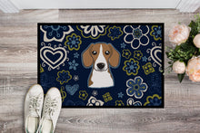 Load image into Gallery viewer, Blue Flowers Beagle Doormat - 24x36 Decorative Floor Mat – Indoor/Outdoor Rug with Artistic Flair BB5090JMAT