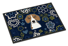Load image into Gallery viewer, Blue Flowers Beagle Doormat - 24x36 Decorative Floor Mat – Indoor/Outdoor Rug with Artistic Flair BB5090JMAT