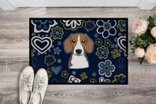 Load image into Gallery viewer, Blue Flowers Beagle Doormat - 18x27 Decorative Floor Mat – Indoor/Outdoor Rug with Artistic Flair BB5090MAT