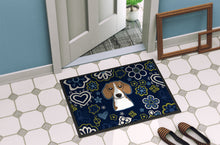 Load image into Gallery viewer, Blue Flowers Beagle Doormat - 18x27 Decorative Floor Mat – Indoor/Outdoor Rug with Artistic Flair BB5090MAT