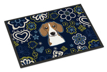 Load image into Gallery viewer, Blue Flowers Beagle Doormat - 18x27 Decorative Floor Mat – Indoor/Outdoor Rug with Artistic Flair BB5090MAT
