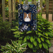 Load image into Gallery viewer, Blue Flowers Papillon Garden Flag - Outdoor Decorative Yard Flag BB5099GF
