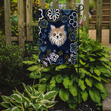 Load image into Gallery viewer, Blue Flowers Chihuahua Garden Flag - Outdoor Decorative Yard Flag BB5102GF
