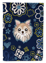 Load image into Gallery viewer, Blue Flowers Chihuahua Garden Flag - Outdoor Decorative Yard Flag BB5102GF