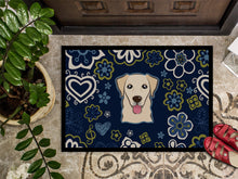 Load image into Gallery viewer, Blue Flowers Golden Retriever Doormat - 18x27 Decorative Floor Mat – Indoor/Outdoor Rug with Artistic Flair BB5103MAT