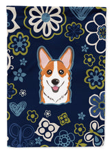 Load image into Gallery viewer, Blue Flowers Red Corgi Garden Flag - Outdoor Decorative Yard Flag BB5105GF