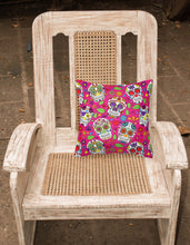 Load image into Gallery viewer, Day of the Dead Pink Fabric Decorative Pillow BB5115PW1818