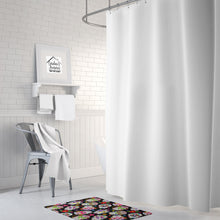 Load image into Gallery viewer, Day of the Dead Black Machine Washable Memory Foam Mat BB5116RUG