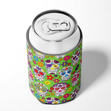 Load image into Gallery viewer, Day of the Dead Green Can or Bottle Hugger BB5117CC