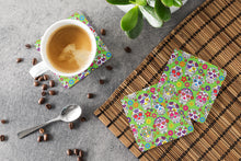 Load image into Gallery viewer, Day of the Dead Green Foam Coaster  BB5117FC