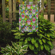 Load image into Gallery viewer, Day of the Dead Green Garden Flag - Outdoor Decorative Yard Flag BB5117GF