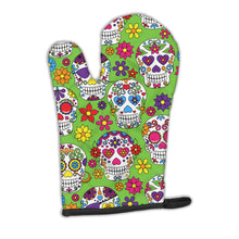Load image into Gallery viewer, Day of the Dead Green Oven Mitt BB5117OVMT