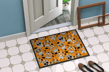 Load image into Gallery viewer, Day of the Dead Orange Doormat - 18x27 Decorative Floor Mat – Indoor/Outdoor Rug with Artistic Flair BB5118MAT